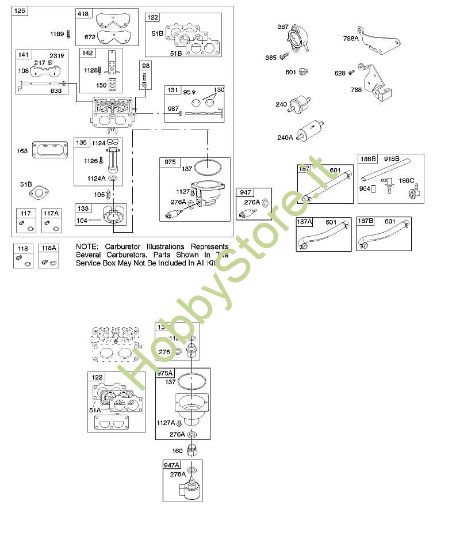 C - Carburatore, alimentazione carburante B&S - 44 €¦ 445577-6138-B1 brand Stihl